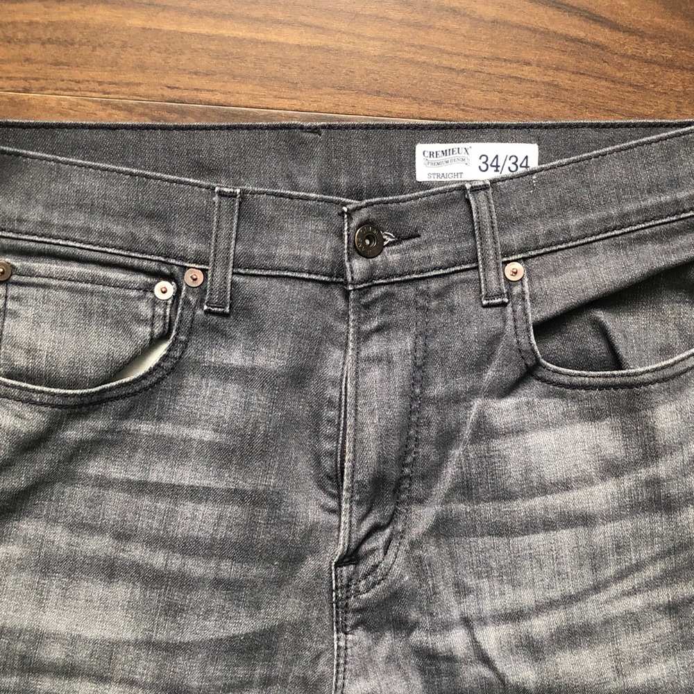Daniel Cremieux Men's Charcoal Straight Jeans